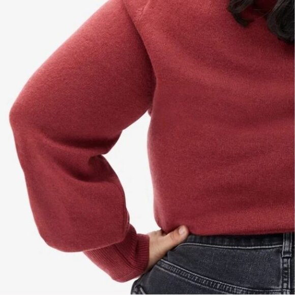 Everlane The Cashmere Henley Slim, Carmine (S) - Picture 7 of 10